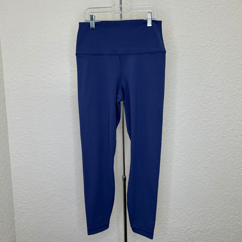 Yogalicious Lux Everyday Ankle Tight Leggings Navy Blue High Waist Yoga Pants M
